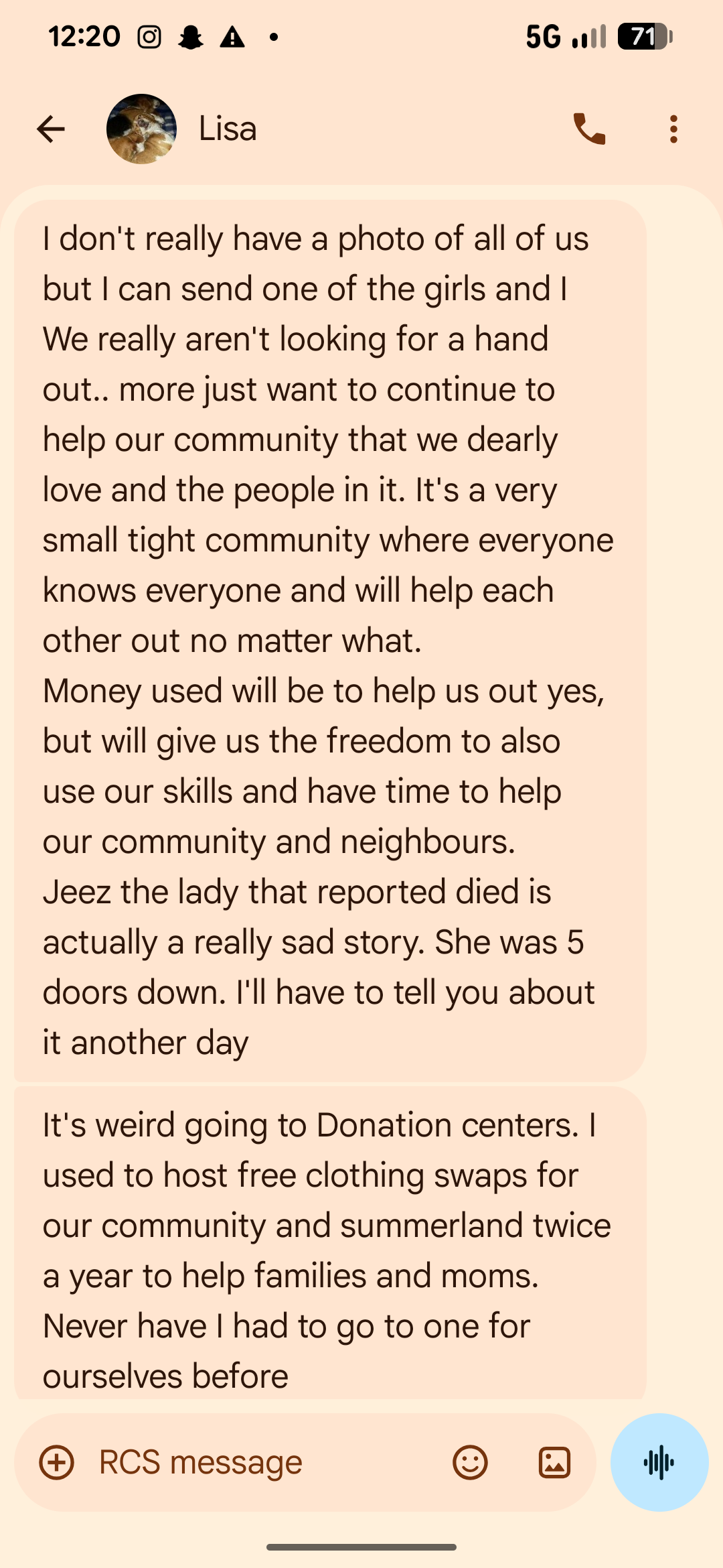 Donate to help my sister Lisa &family give back to community campaign photo, 4 of 6