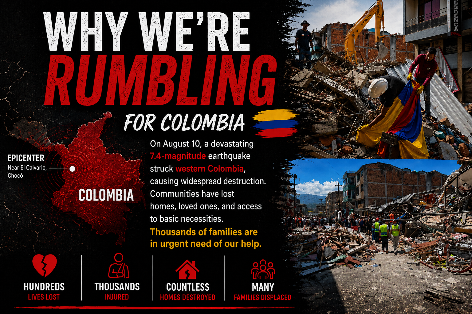 Rumble fundraiser for Colombia campaign photo, 6 of 7