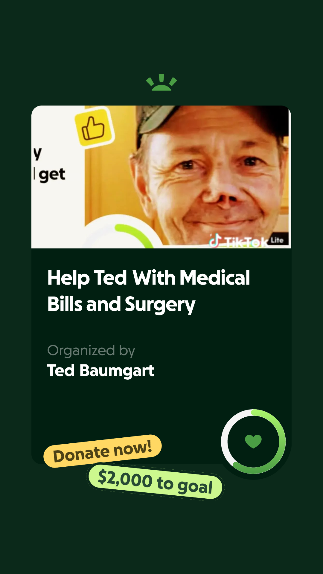 SUPPORT TED AND HIS SEPSIS campaign photo, 5 of 9