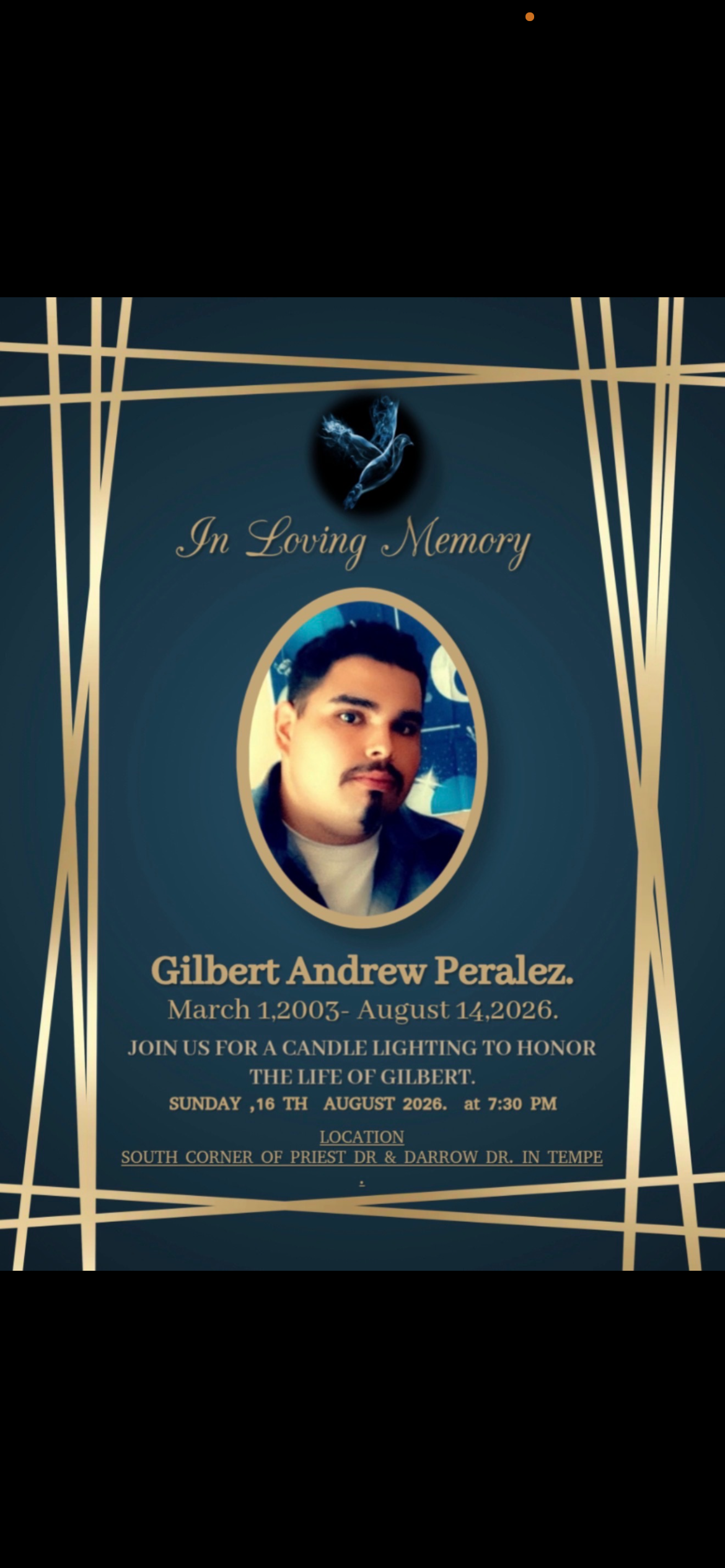 In Memory of Gilbert Peralez campaign photo, 6 of 6