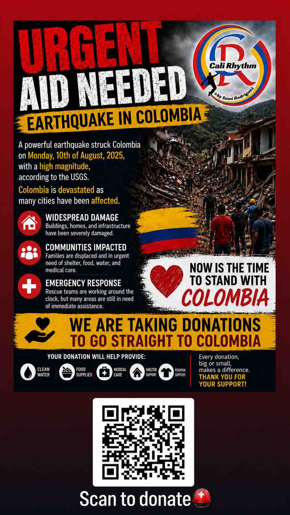 Urgent aid to earthquake victims in Colombia campaign photo, 4 of 5