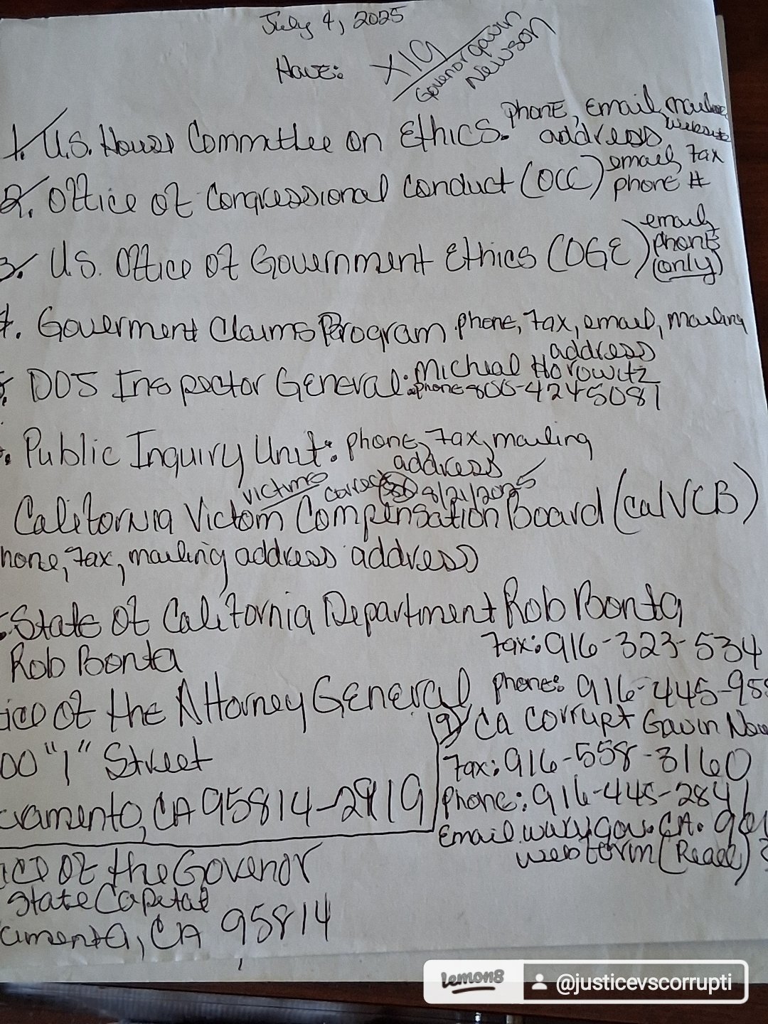 JUSTICE VS CORRUPTION SAFETY SECURE HOUSING DUE PROCESS HELP campaign photo, 6 of 8