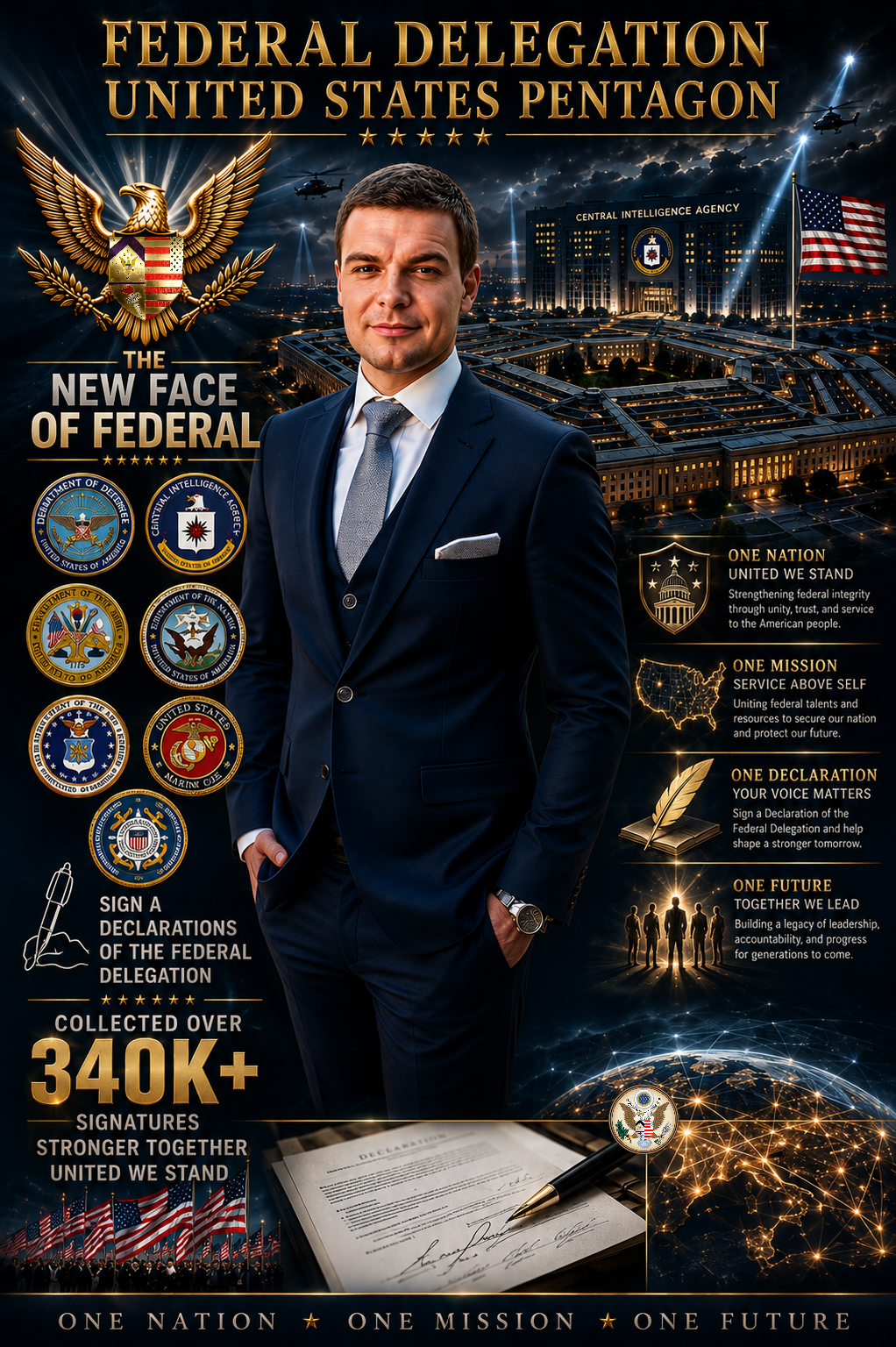 Federal Delegation of the US.PENTAGON campaign photo, 6 of 7