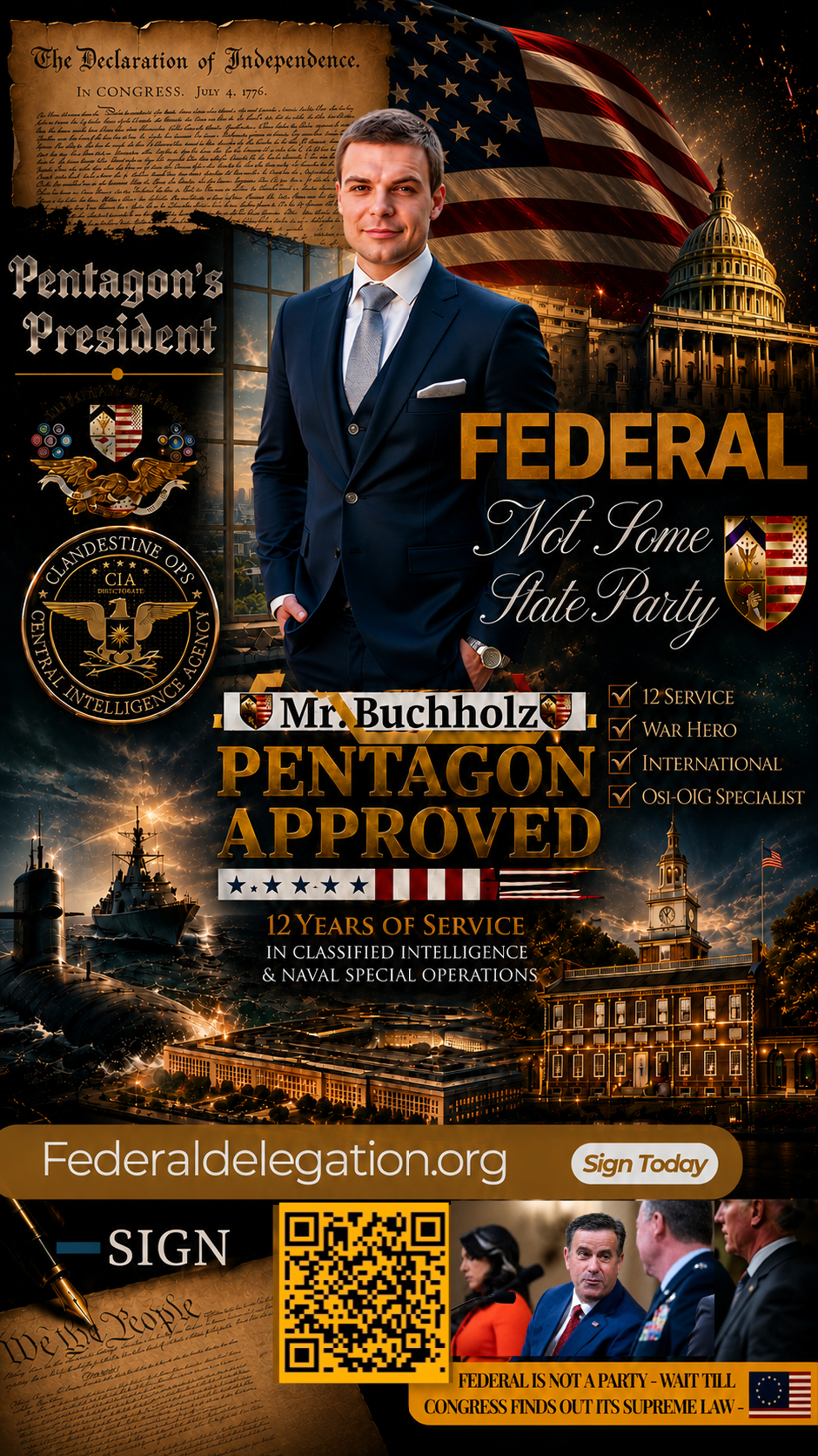 Federal Delegation of the US.PENTAGON campaign photo, 4 of 7