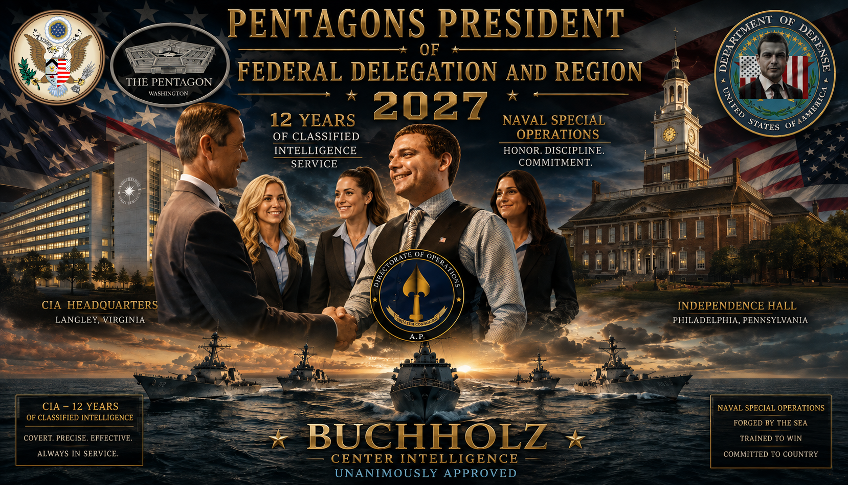 Federal Delegation of the US.PENTAGON campaign photo, 5 of 7