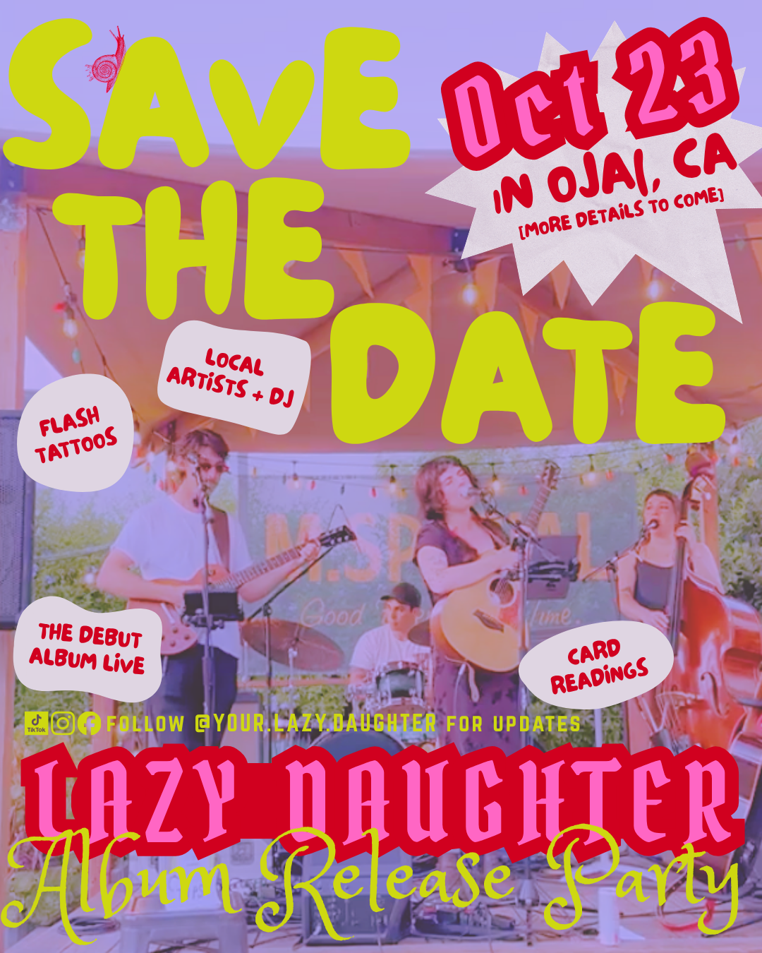 Support Lazy Daughter's Debut Album Launch campaign photo, 2 of 8