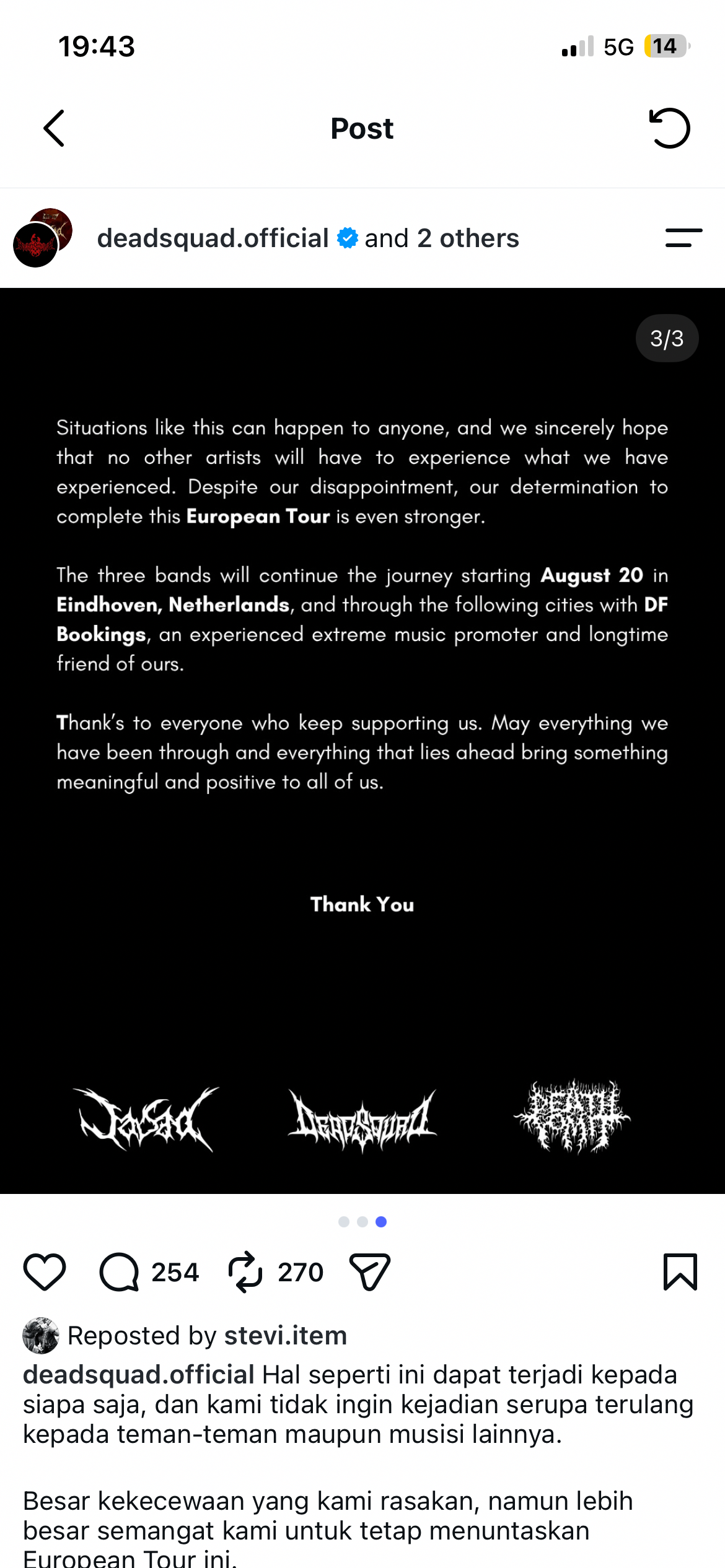 Help Deadsquad, Jasad & Death Vomit Reach Eindhoven campaign photo, 5 of 5