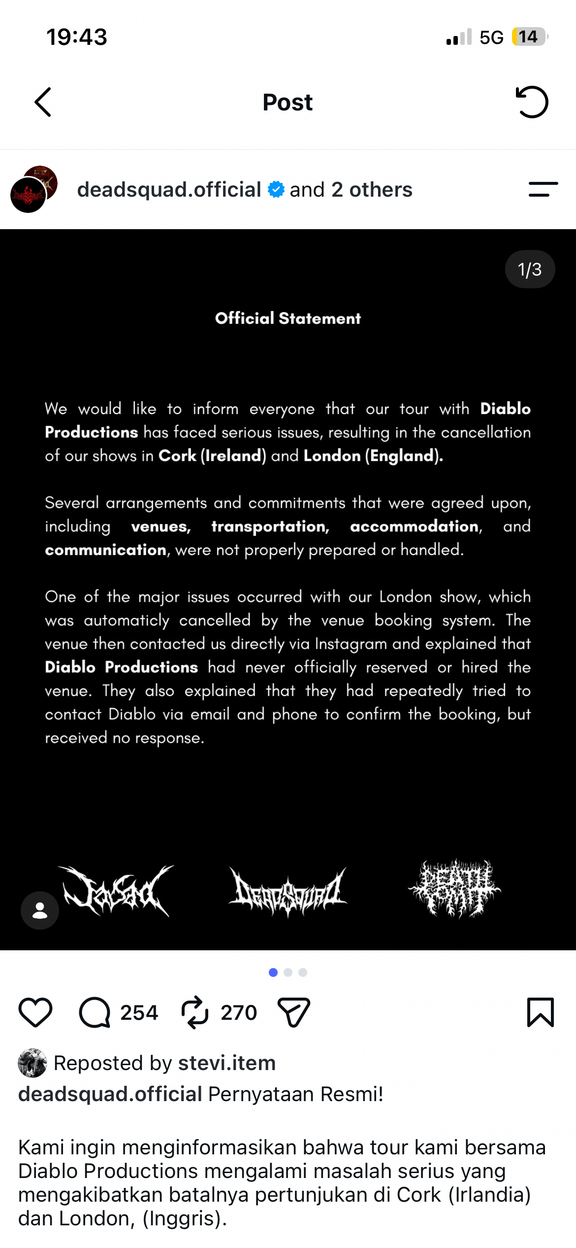 Help Deadsquad, Jasad & Death Vomit Reach Eindhoven campaign photo, 4 of 5