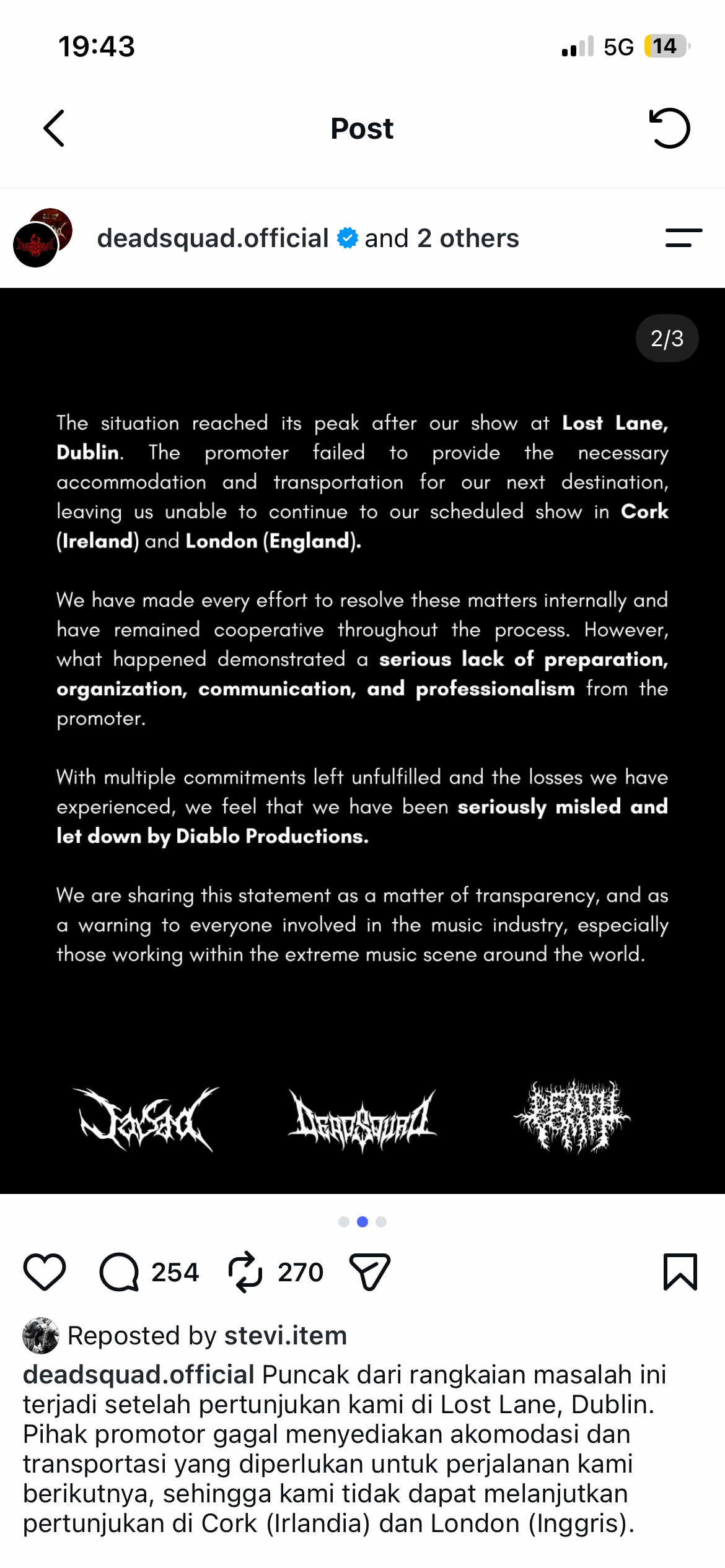 Help Deadsquad, Jasad & Death Vomit Reach Eindhoven campaign photo, 2 of 5
