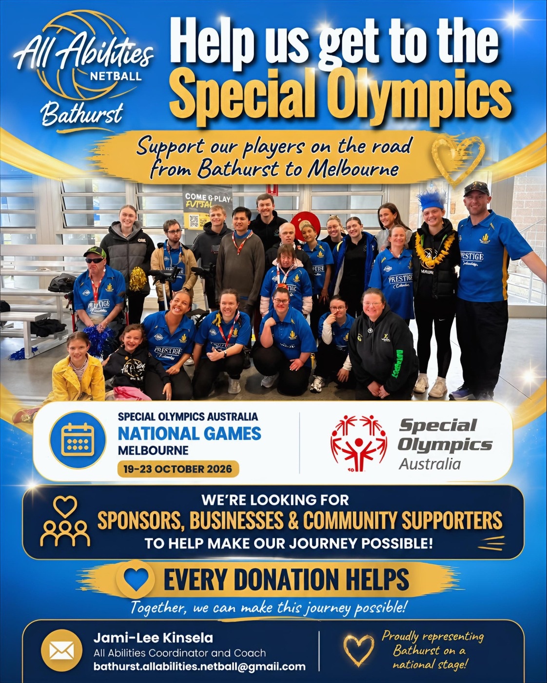 Help Bathurst All Abilities team get to the Special Olympics campaign photo, 4 of 5