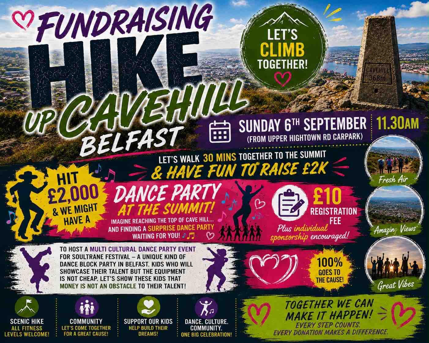 Cavehill Dance Party Fundraising Hike campaign photo, 4 of 5