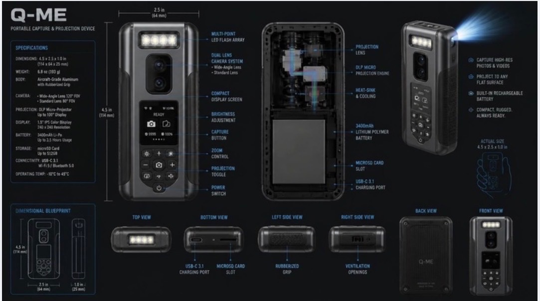 One Device. Flash It. Capture It. Project It. Help Launch Q- campaign photo, 2 of 7