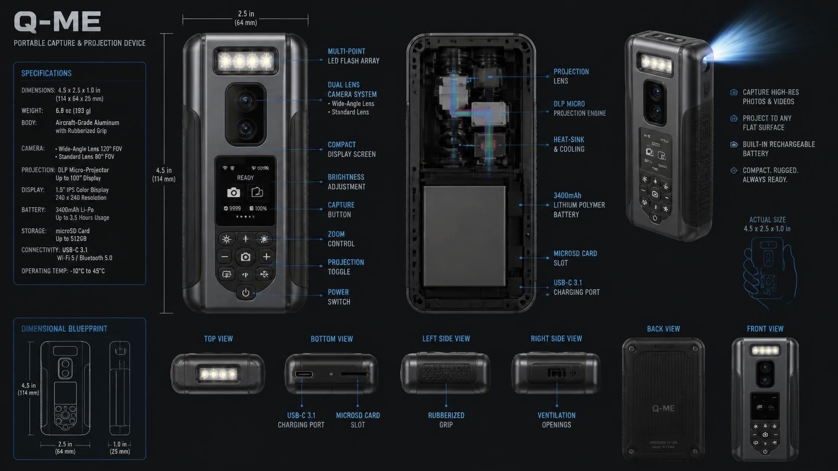 One Device. Flash It. Capture It. Project It. Help Launch Q- campaign photo, 5 of 7