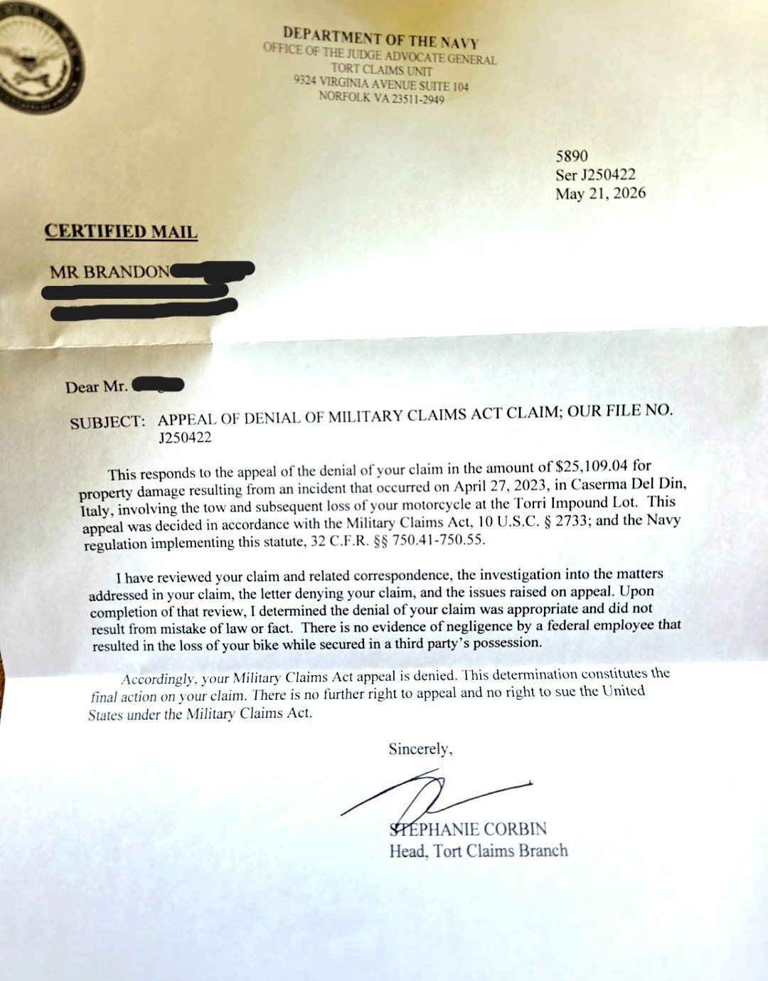 Support Veteran's Legal Fight for His Stolen Bike campaign photo, 2 of 8