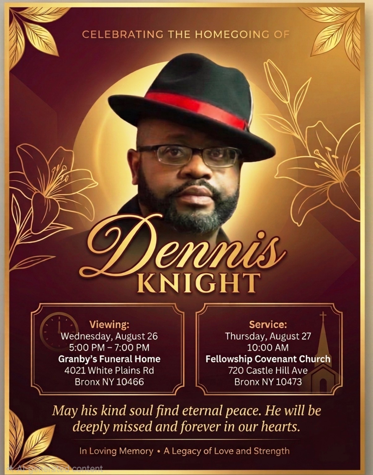 In Loving Memory of Dennis Knight - Funeral & Memorial Fund campaign photo, 5 of 7