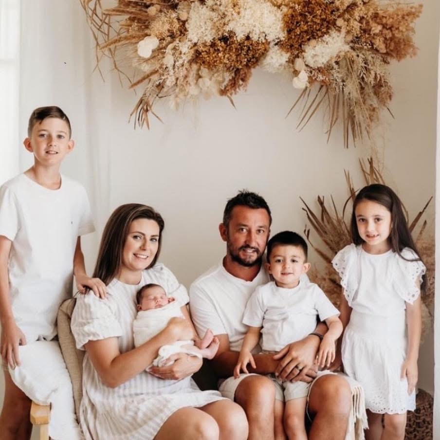 For Brett. For Bec. For their four beautiful children campaign photo, 6 of 8