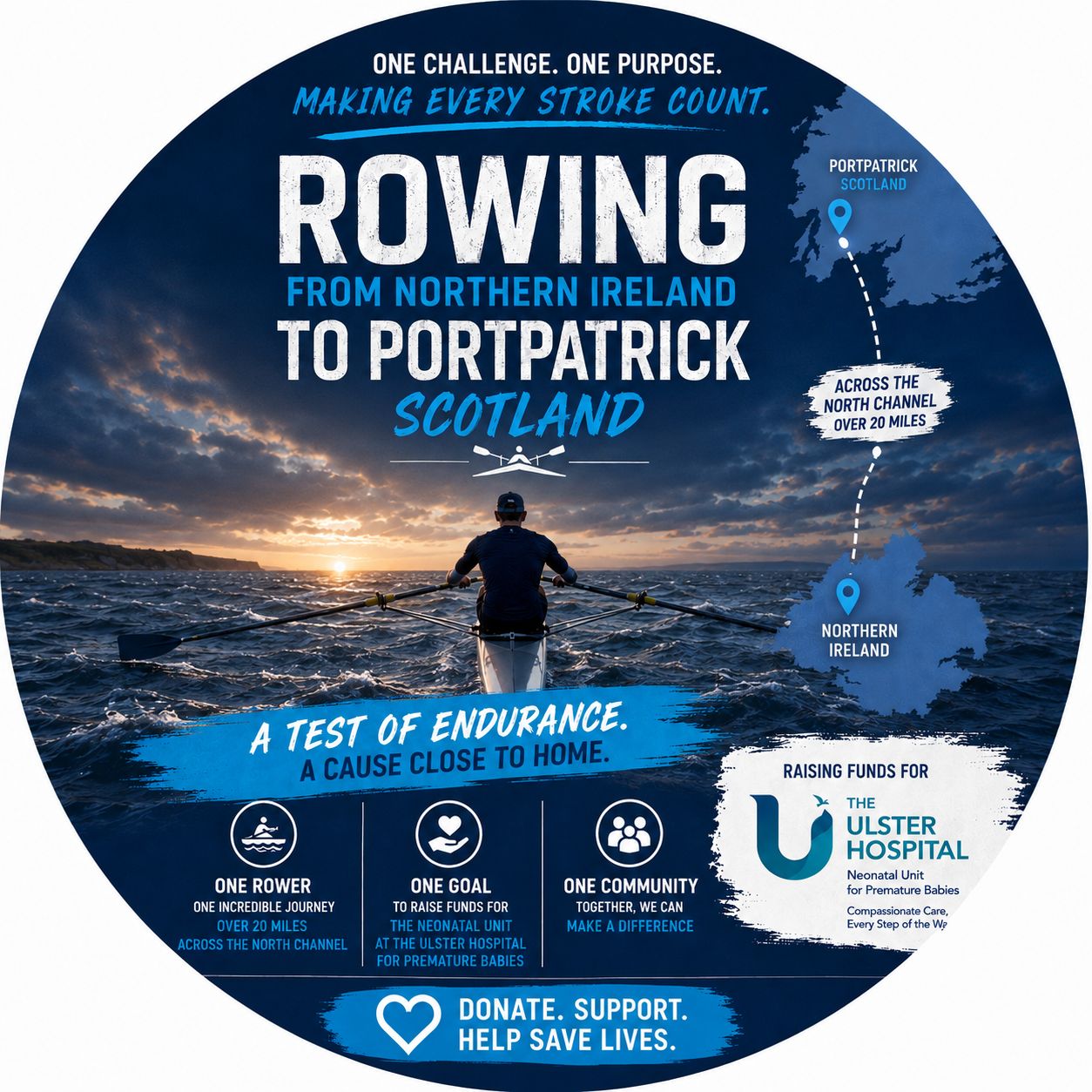 The North Channel Crossing Rowing Challenge campaign photo, 2 of 6