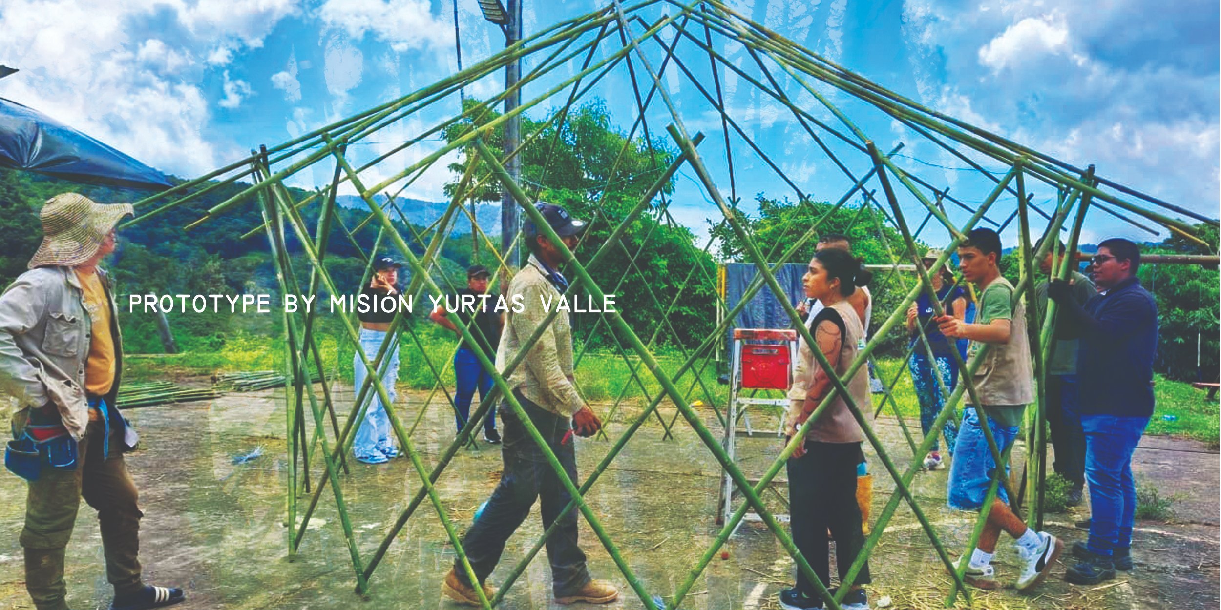 Bamboo shelters for earthquake relief in Colombia campaign photo, 7 of 8
