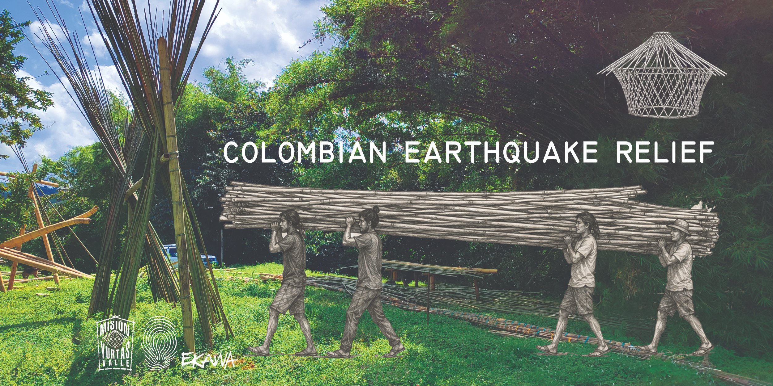 Bamboo shelters for earthquake relief in Colombia campaign photo, 6 of 8