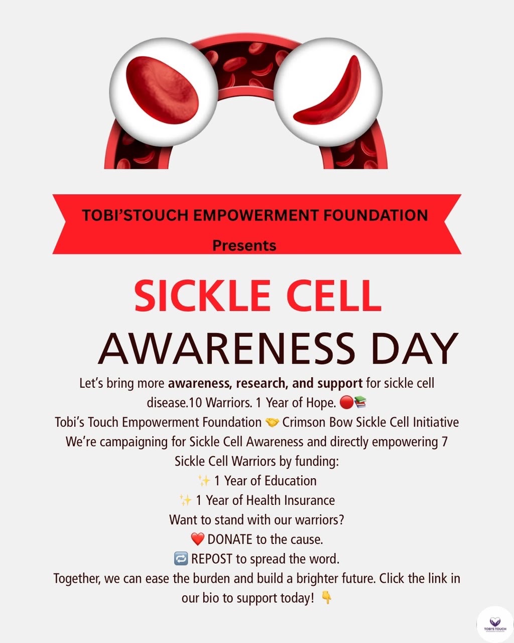 Sickle Cell Campaign to raise ₦10,000,000 for 10 children campaign photo, 2 of 4
