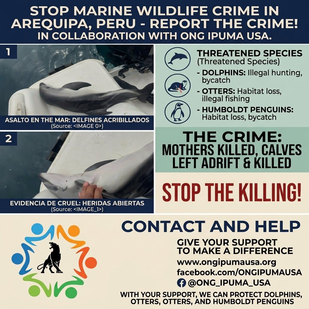 Protect Arequipa - Perú, Marine Otters campaign photo, 4 of 7