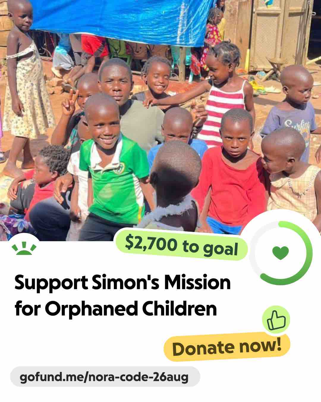 Support Simon's Mission for Orphaned Children campaign photo, 5 of 7