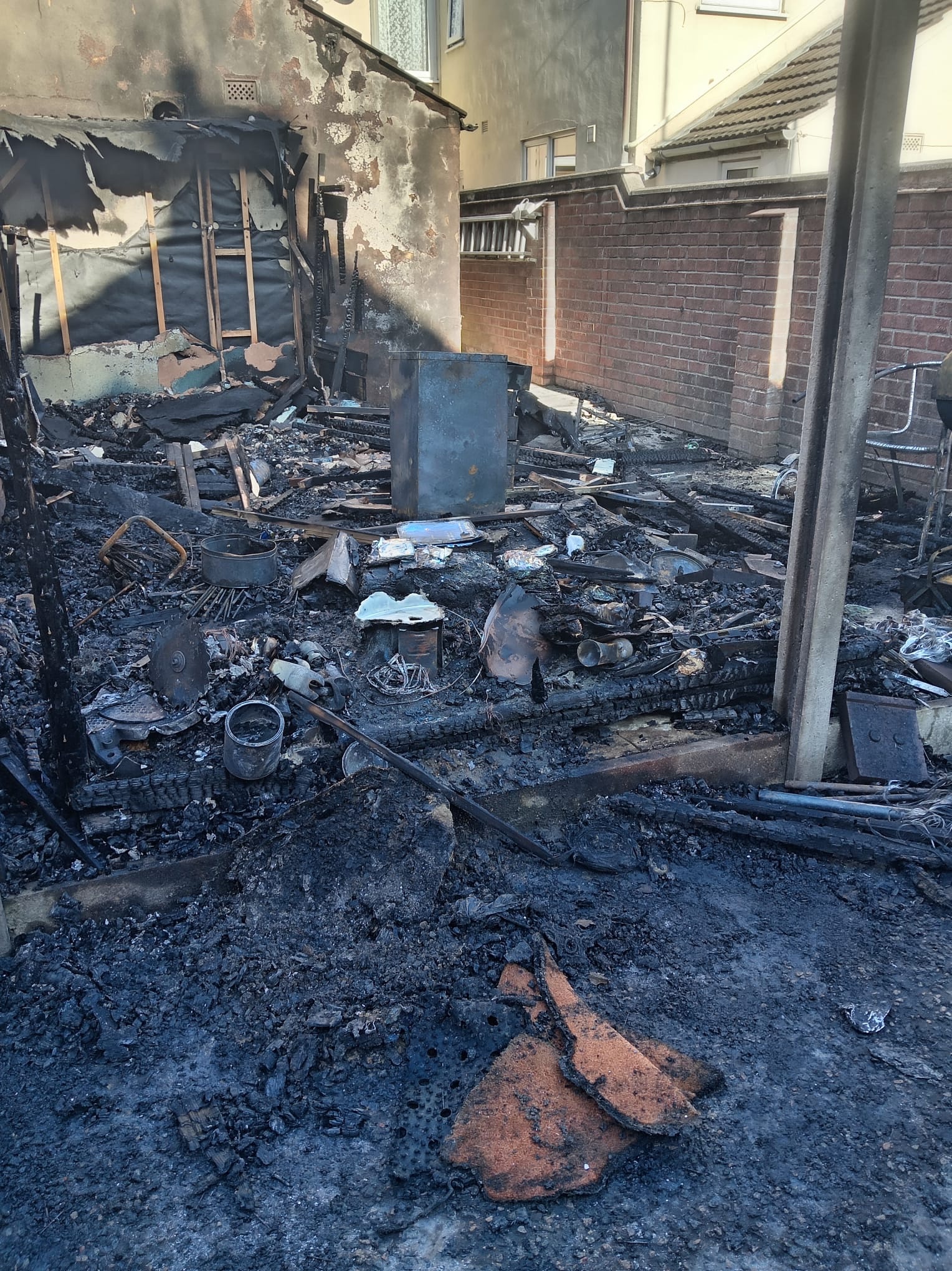 Recovering from arson campaign photo, 4 of 6