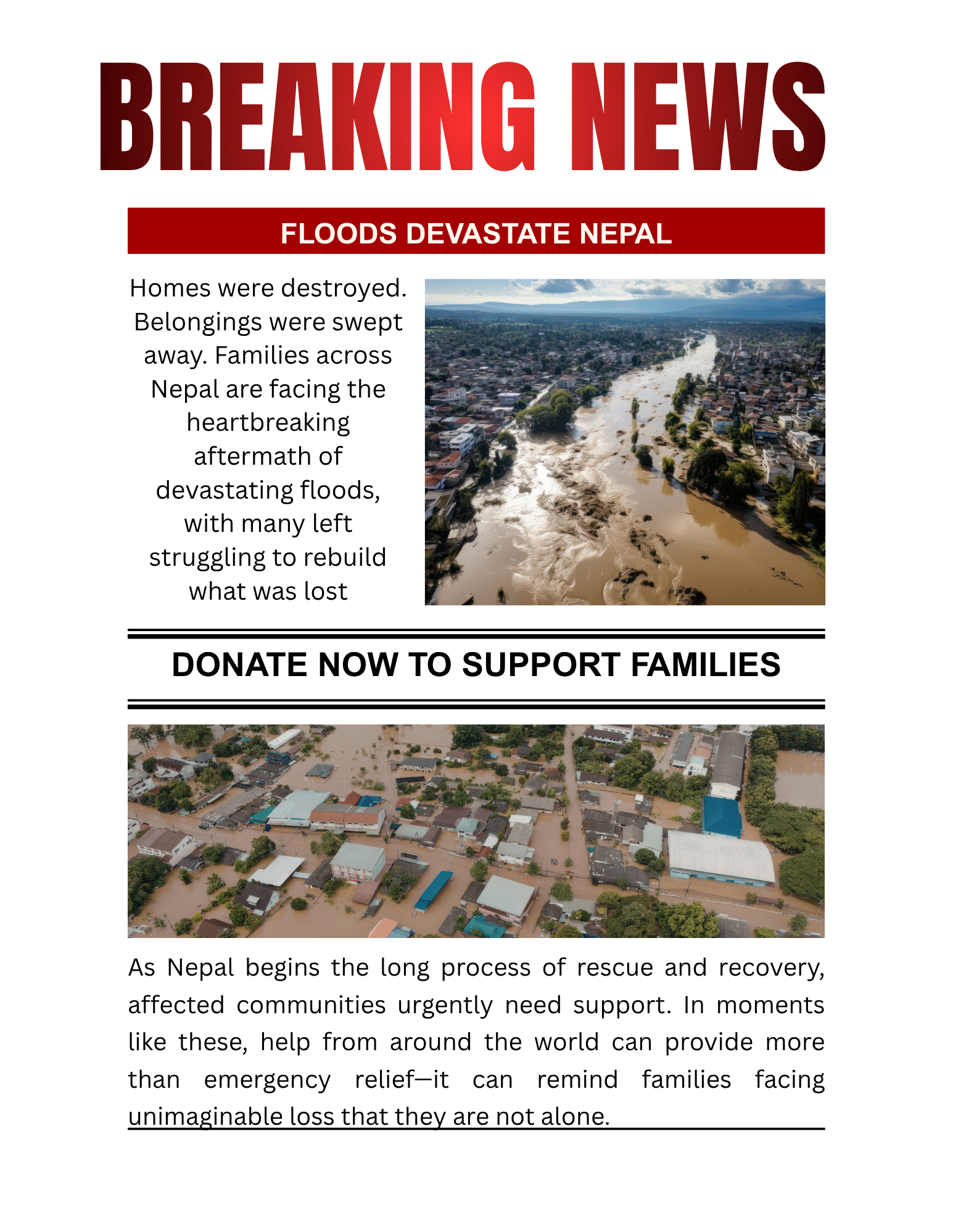 Relief and Hope for Nepal's Flood Victims campaign photo, 2 of 4