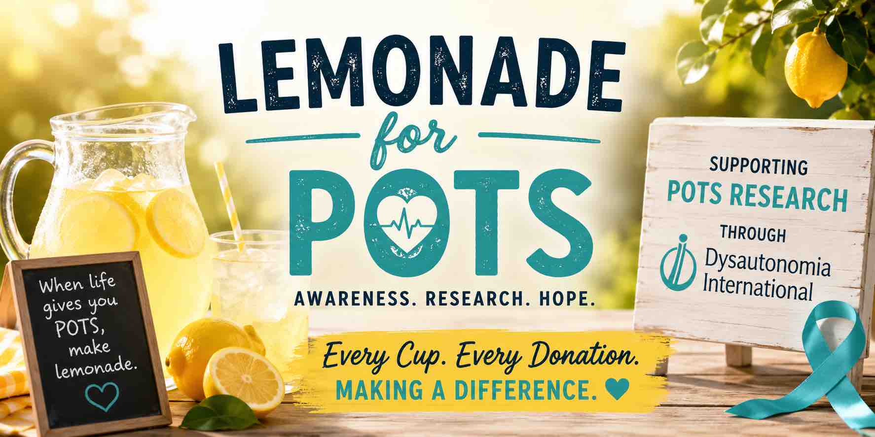 POTS Lemonade Stand: Funding Hope & Research campaign photo, 2 of 4