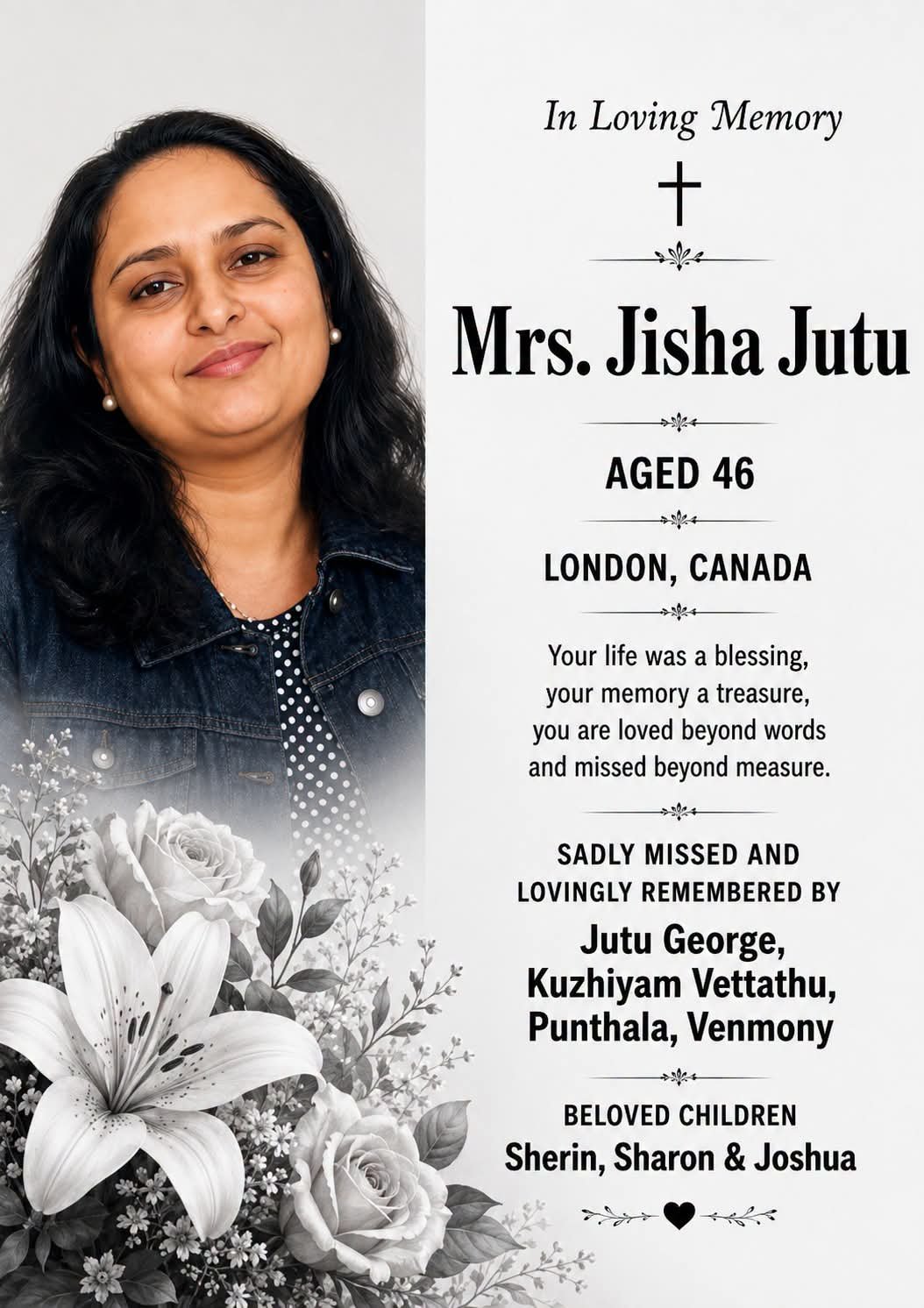 Donate to The Memory of Jisha Jutu.. campaign photo, 2 of 4