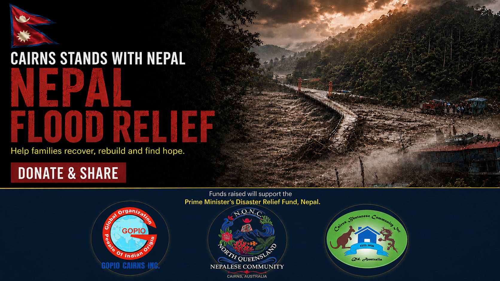 Cairns Stands with Nepal: Flood Relief Appeal campaign photo, 2 of 4