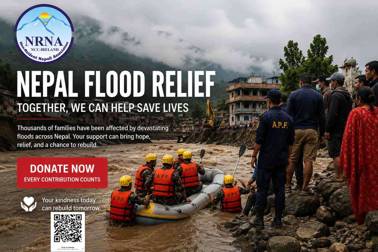 Nepal Flood Relief Appeal – NRNA Ireland campaign photo, 5 of 6