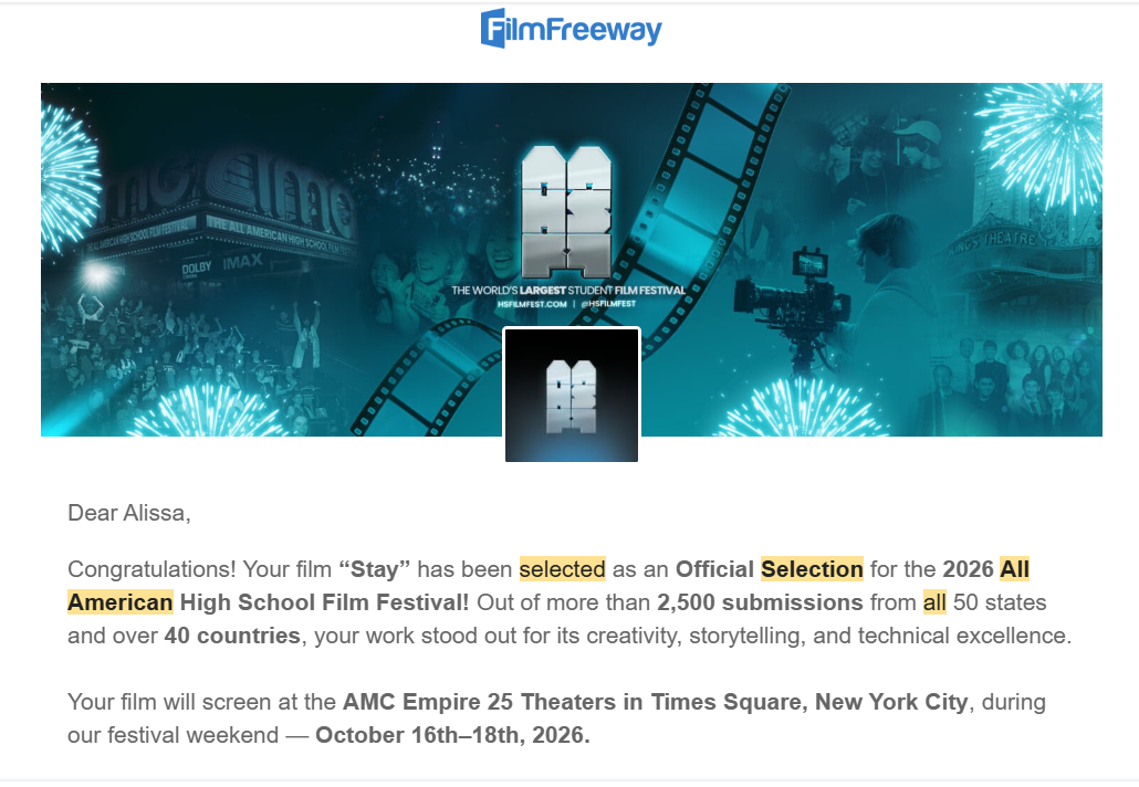 Cover a Student Filmmaker's Trip to a New York Screening campaign photo, 4 of 5