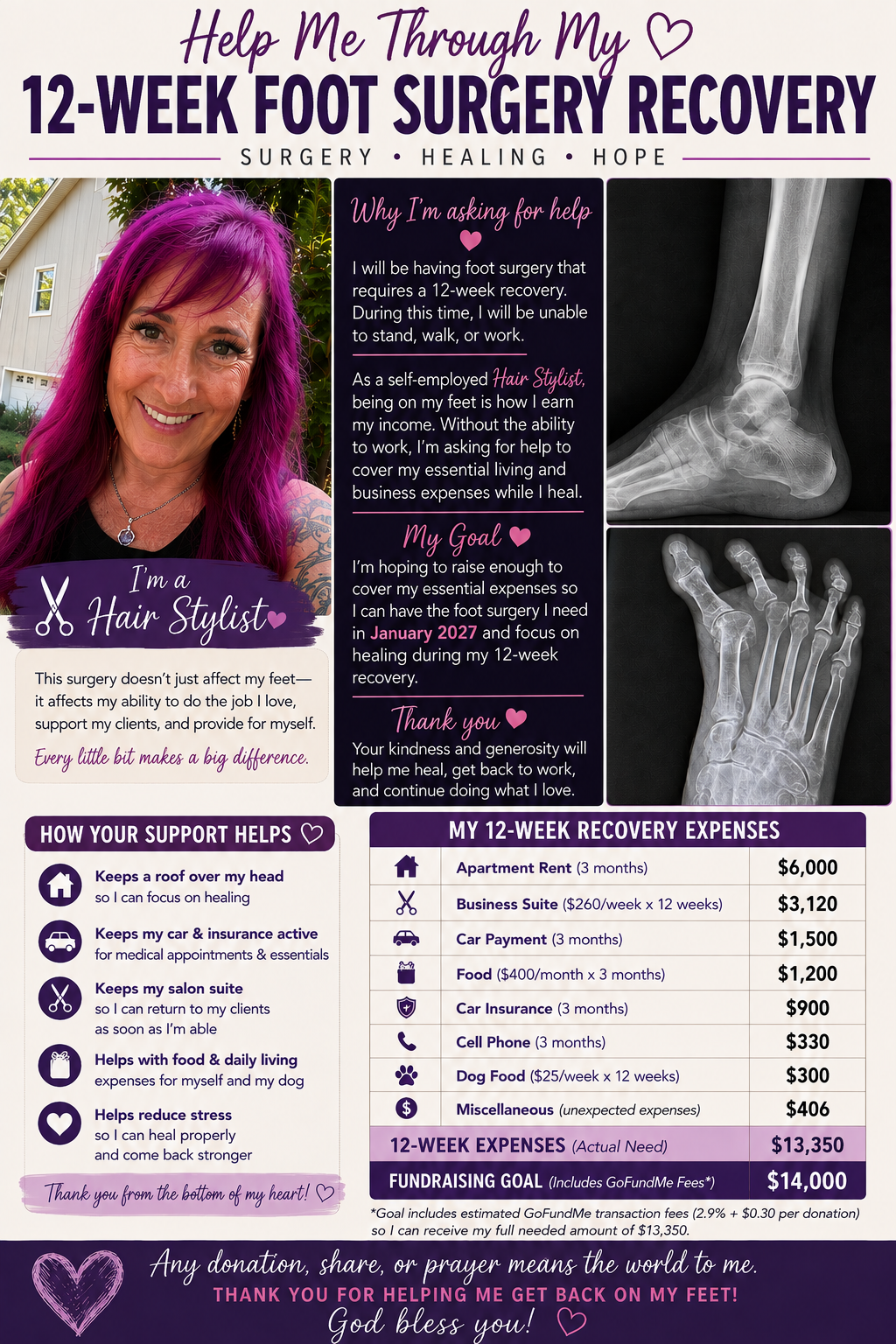Help Ursula Recover From Foot Surgery campaign photo, 4 of 8