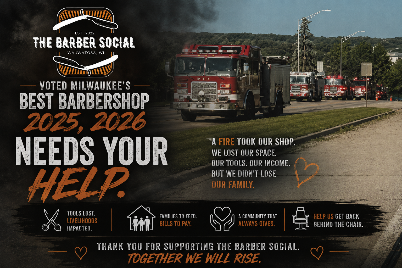 Help The Barber Social Team Recover campaign photo, 5 of 8