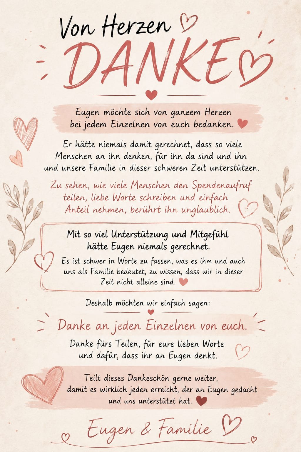 Helft Eugen und seiner Familie ❤️ campaign photo, 2 of 5