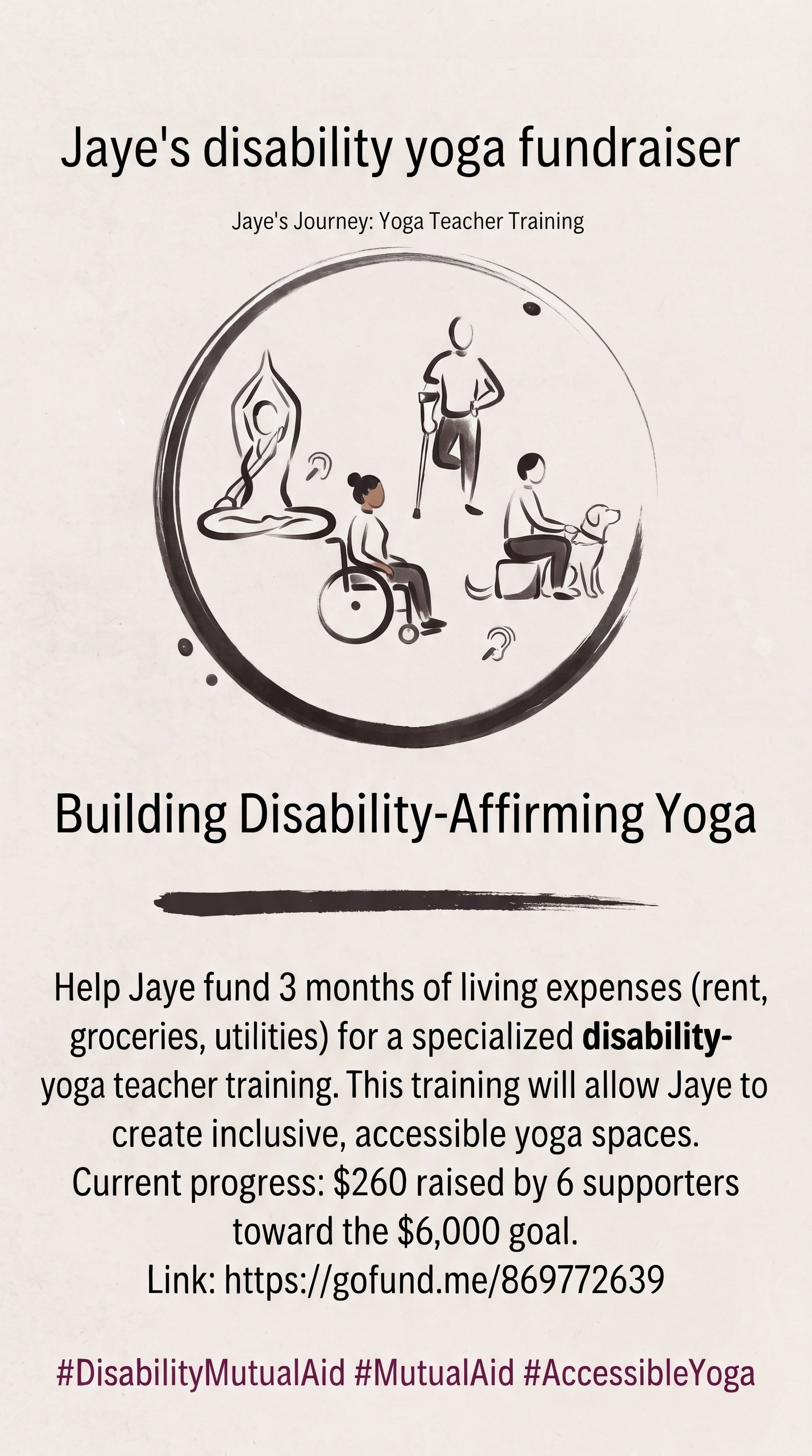 Help Jaye Bring Disability-Affirming Yoga to the World campaign photo, 4 of 7