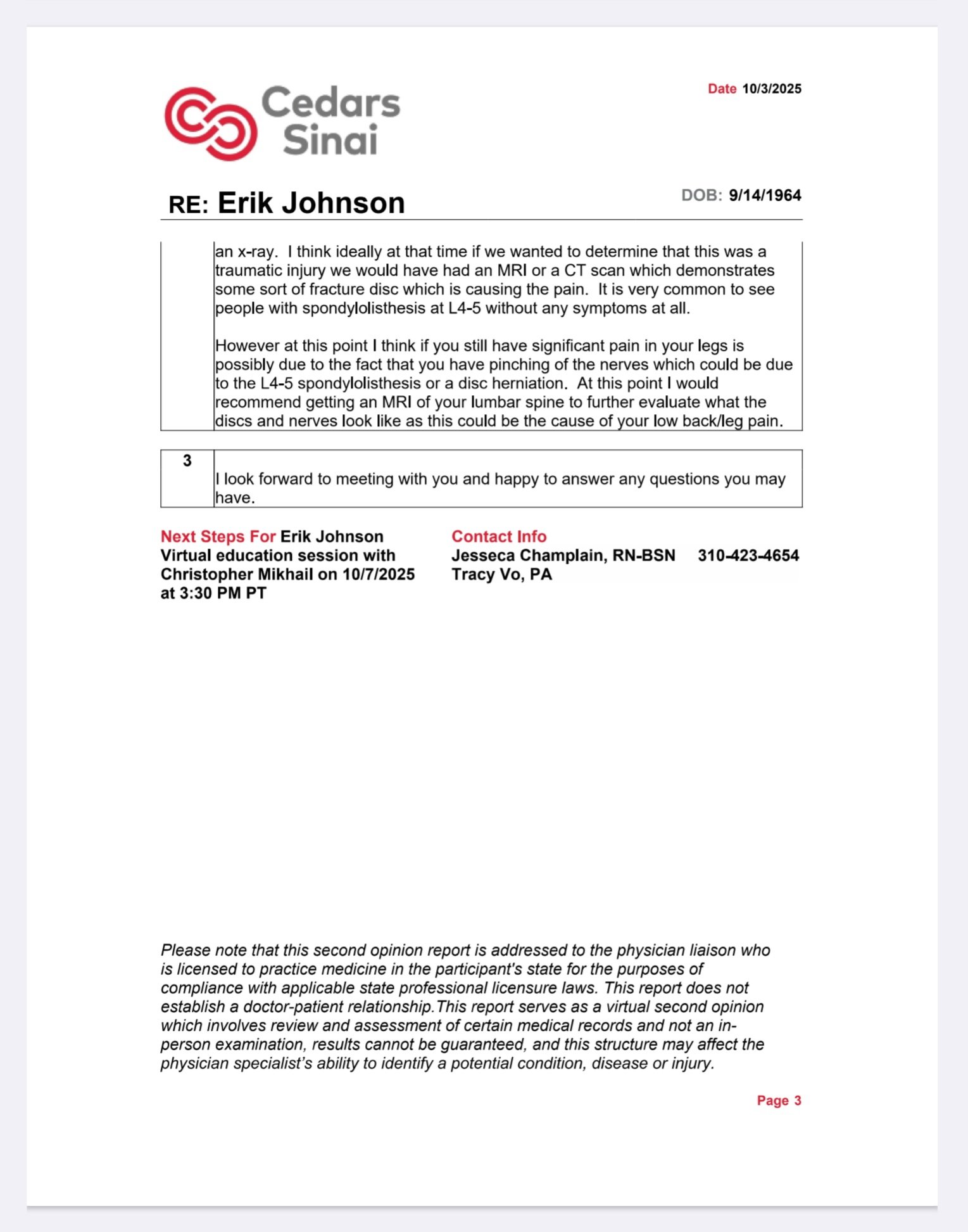 Cover Erik's grade 1 Spondylolisthesis Care and Lost Income campaign photo, 2 of 8
