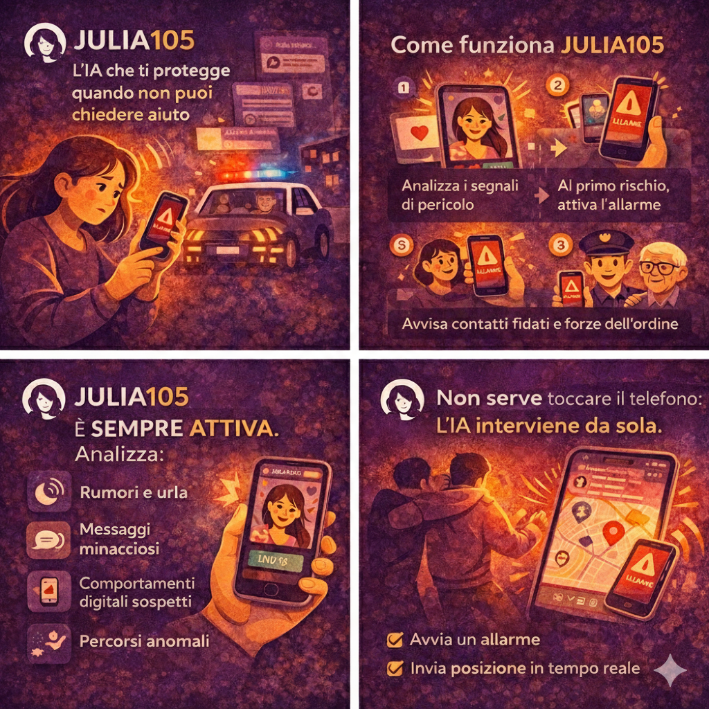 Photo de la campagne Aiutaci a lanciare Julia105: l’app che può salvare vite, 2 sur 8