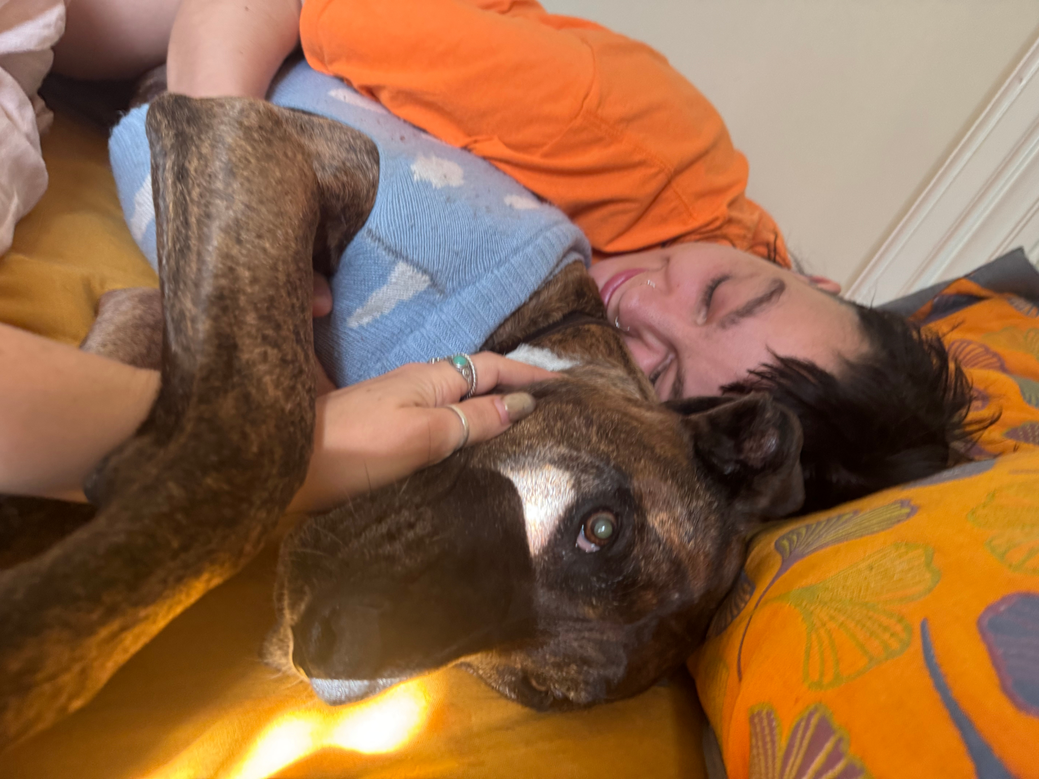 Lexi stay home with their partner & queer family campaign photo, 4 of 7