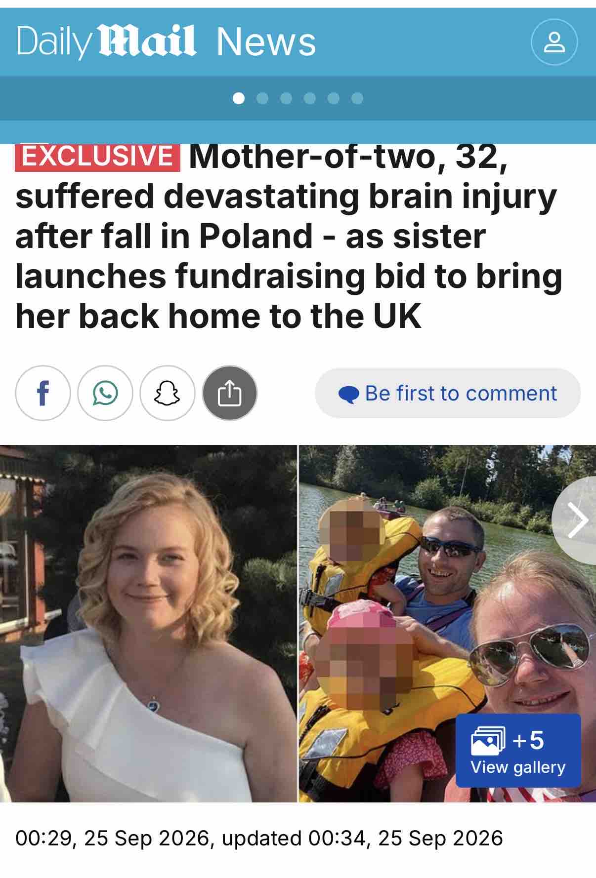 Help Bring Claire Home- Repatriation Fund campaign photo, 6 of 10