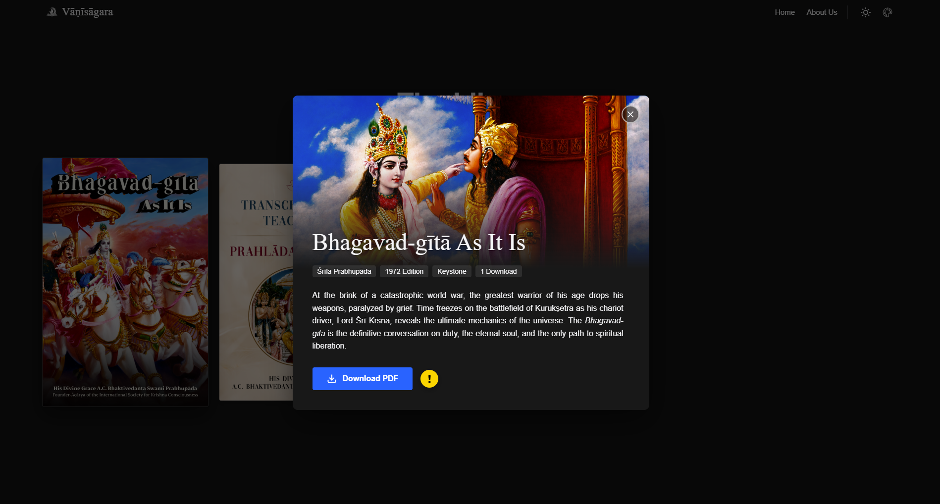 Vāṇīsāgara: A Digital Sanctuary for Śrīla Prabhupāda’s Books campaign photo, 2 of 7