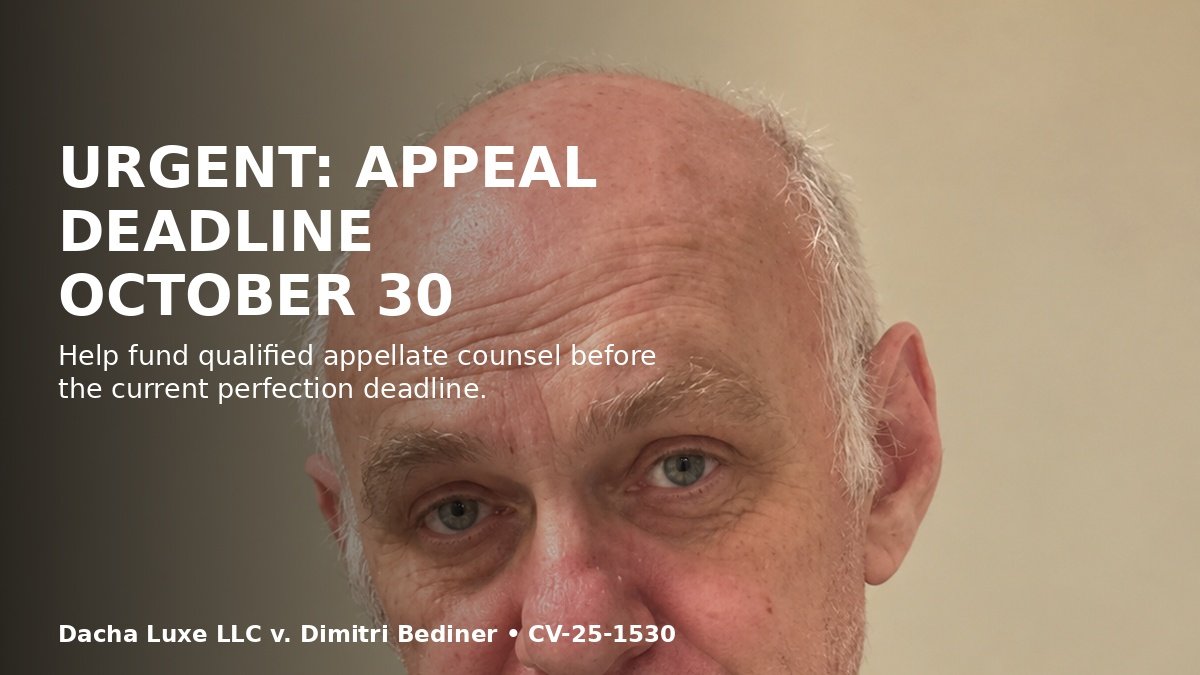 Help Dimitri Secure Counsel for His New York Property Appeal campaign photo, 2 of 6
