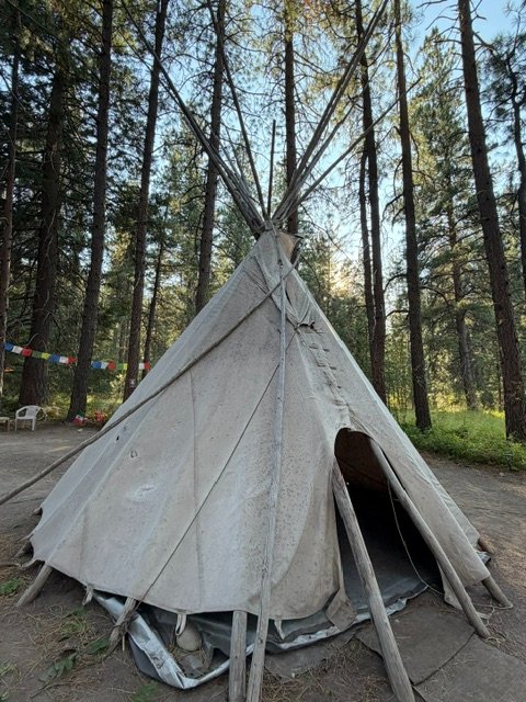 New Tipi Cover for Lion's Den in Mazama for PCT & PNT hikers campaign photo, 7 of 8