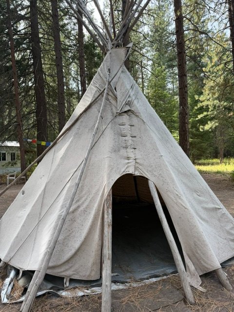 New Tipi Cover for Lion's Den in Mazama for PCT & PNT hikers campaign photo, 2 of 8