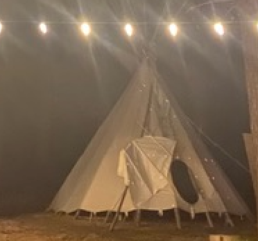 New Tipi Cover for Lion's Den in Mazama for PCT & PNT hikers campaign photo, 5 of 8