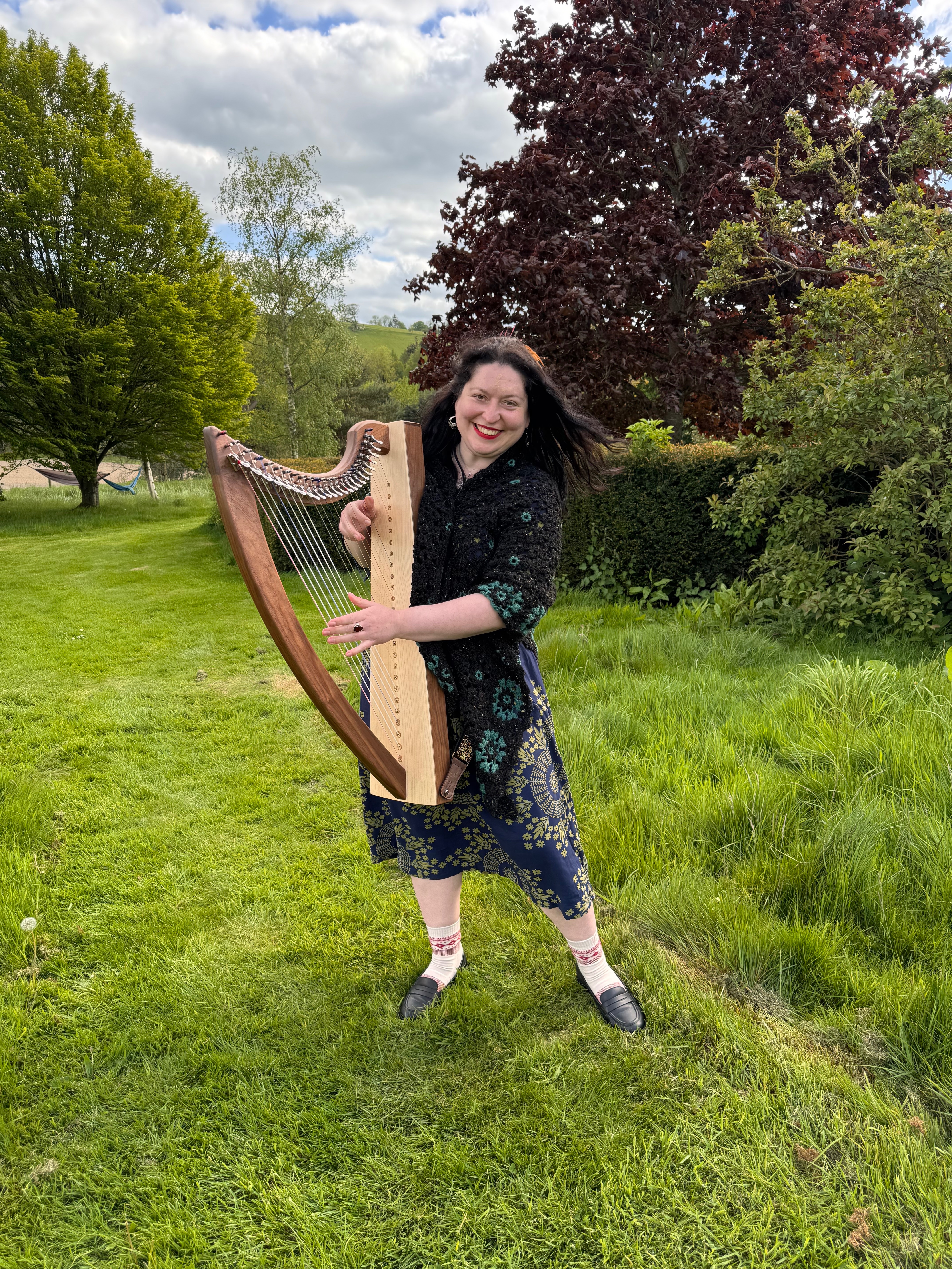To write and record my first harp album inspired by the Alps campaign photo, 4 of 8