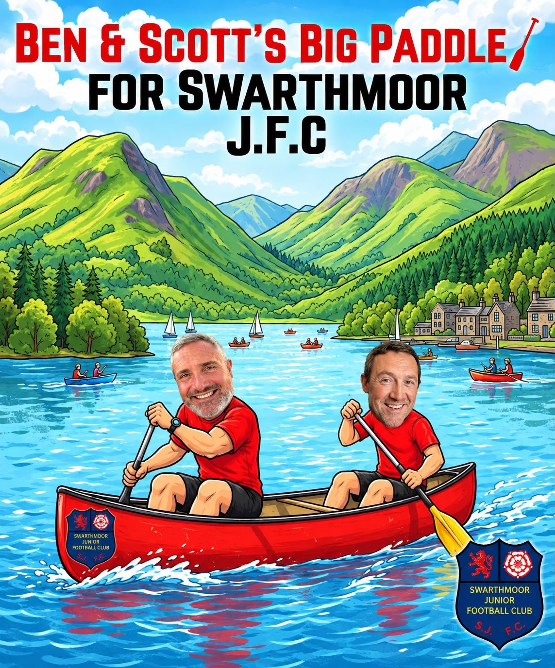 The Big paddle for Swarthmoor Junior Football Club campaign photo, 4 of 5