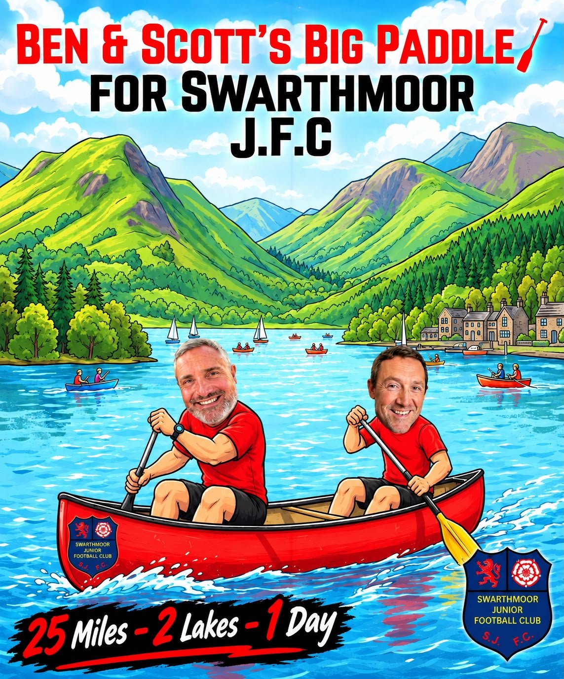 The Big paddle for Swarthmoor Junior Football Club campaign photo, 2 of 5