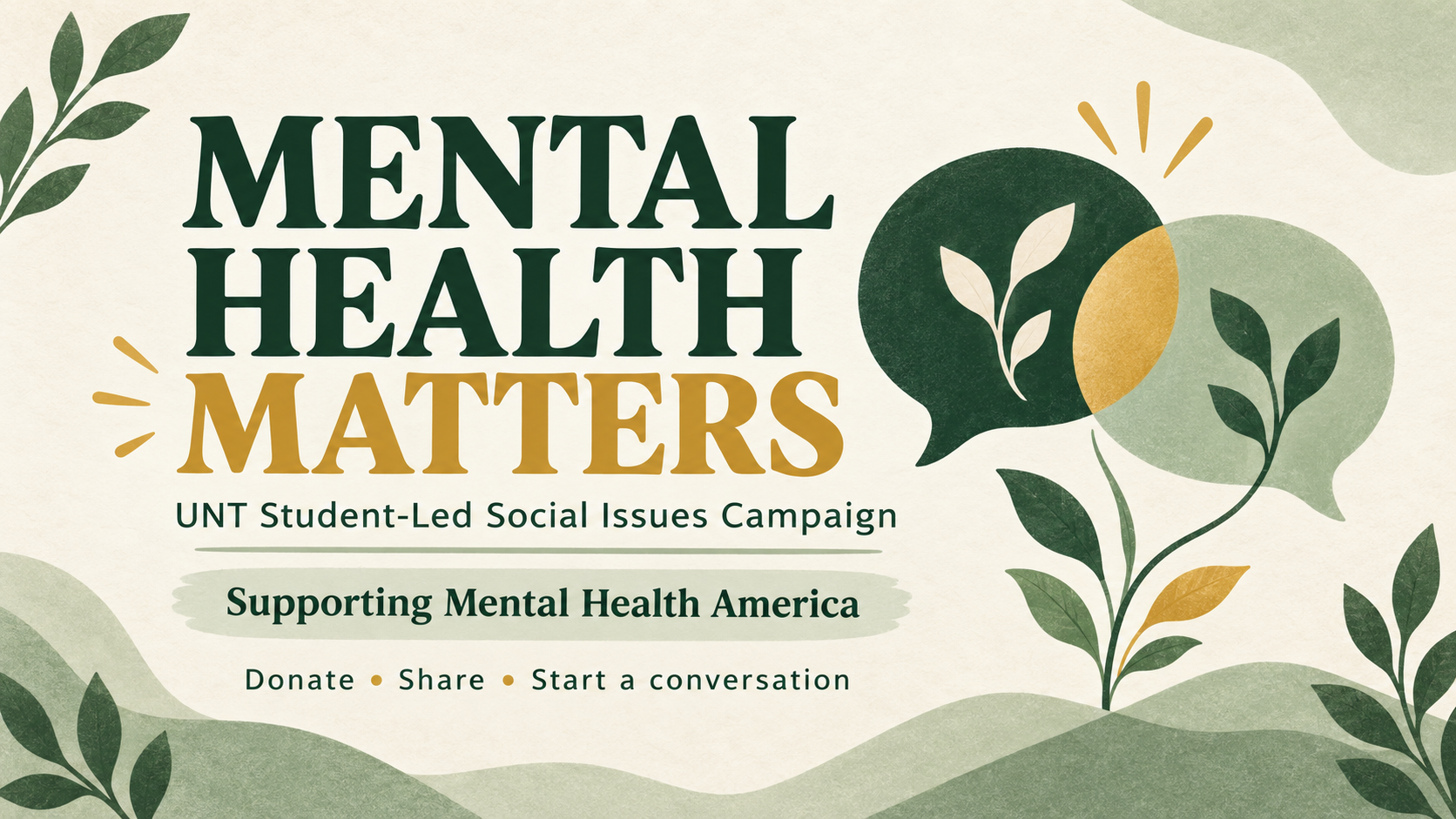 UNT Students Supporting Mental Health America campaign photo, 2 of 4